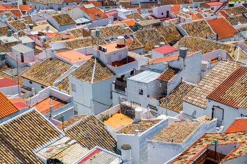 Preview: Aerial view of Olvera cityscape, Cadiz, Spain