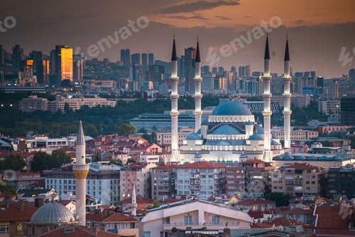 Preview: General view of Ankara during twilight