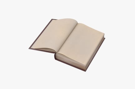 Aperçu: Ouvrir un livre classique avec des pages blanches