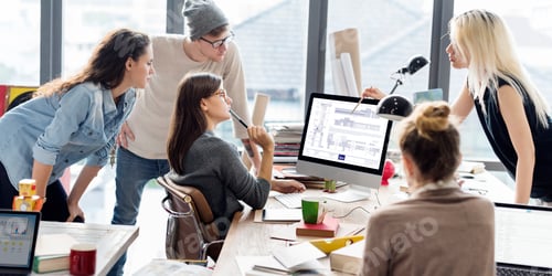 Preview: Teamwork Discussion Meeting Brainstorming Start up Concept