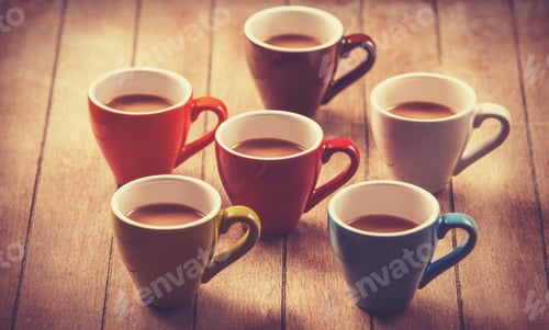 Preview: Group of a coffee cups.
