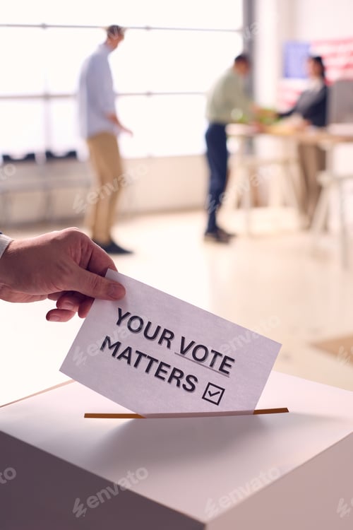Preview: Hand Dropping Ballot Into Voting Box