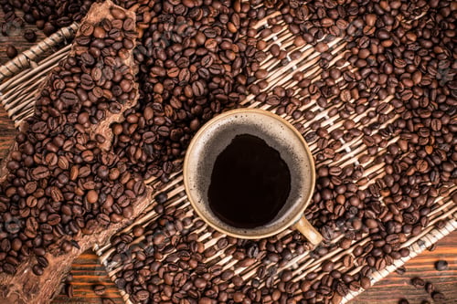 Preview: Coffee in brown cup