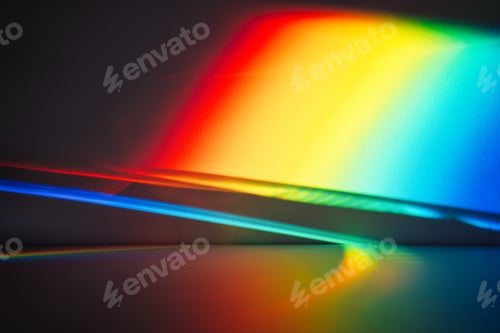 Preview: A Prism Full Rainbow Light Background Overlay