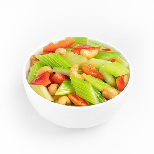 Preview: Vibrant Celery Salad with Red Peppers and Cashews
