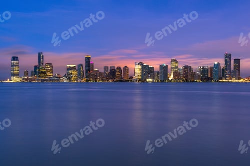 Preview: View on Jersey city skyscrapers