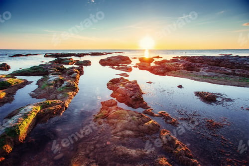Preview: Fantastic view of the nature reserve Monte Cofano. Dramatic scen