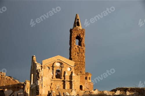 Preview: Ruins of the town of Belchite, Zaragoza. Spain