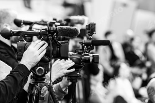 Preview: Cameras at a Press Conference, Green Energy Public Media Event