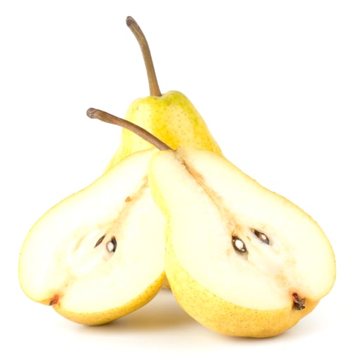 Preview: Fresh pears isolated on white background