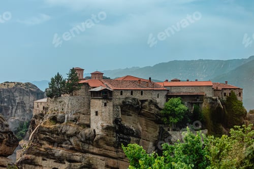 Preview: Great Monastery of Varlaam on the high rock in Meteora, Thessaly, Greece