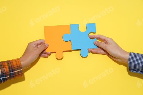 Preview: Puzzles, composition for different concepts and ideas