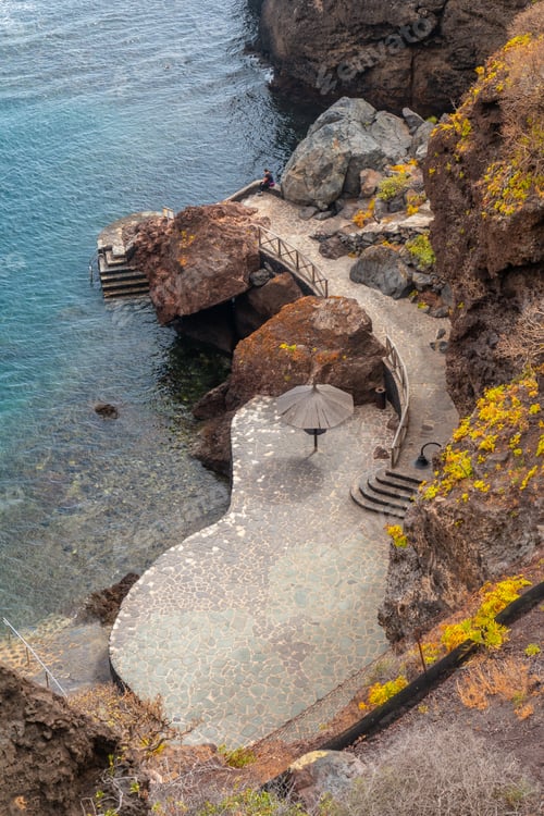 Preview: Recreational area of the town of Tamaduste located on the coast of the island of El Hierro