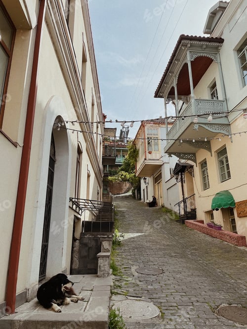 Preview: Old town in Tbilisi Georgia.Tbilisi picturesque architecture.Travelling, tourism.See sightings