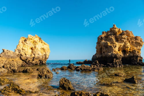 Preview: The beautiful Praia dos Arrifes, Algarve beach, Albufeira. Portugal. tourism in summer