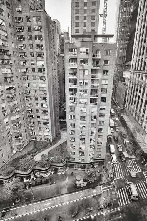 Preview: Rainy Broadway from above, New York City, USA.