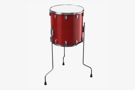 Preview: Red Wood Grain Floor Tom Drum
