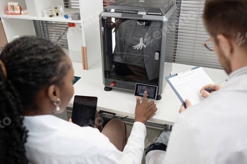 Preview: Two Technicians Creating 3D Anatomical Models