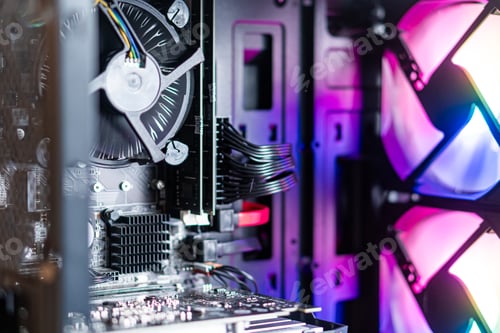 Preview: Modern Computer Case with RGB Lighting