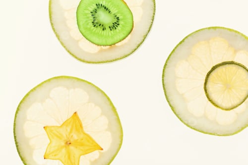 Preview: Backlit citrus fruits slices background