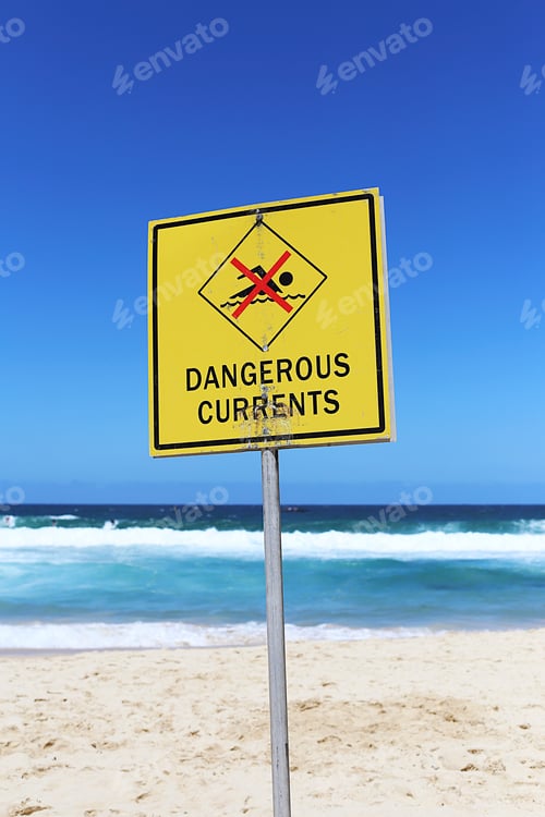 Preview: Dangerous currents sign