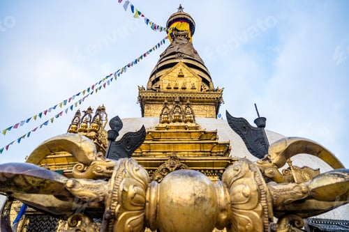 Preview: morning view of swayambhunath stupa