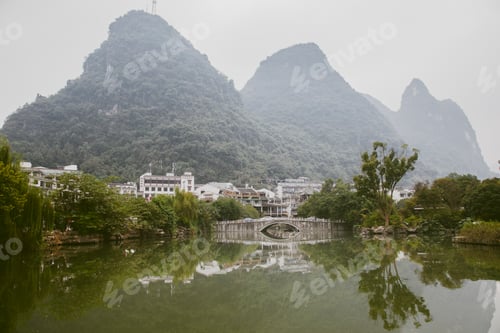 Preview: Karst topography Yangshuo, Guangxi Zhuang Autonomous Region, China