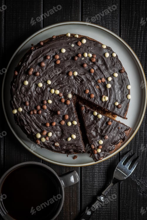 Preview: Sweet chocolate cake.
