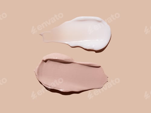 Preview: Cosmetic Cream Samples on Neutral Background