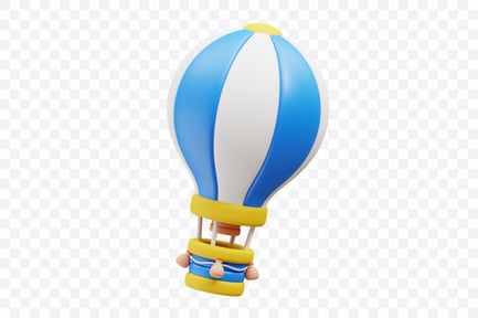 Preview: Hot Air Balloon Floating Sky