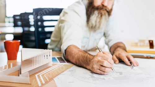 Preview: Design Studio Architect Creative Occupation Blueprint Concept