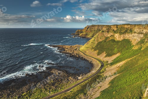 Preview: coast scenery nothern ireland panoramic photo