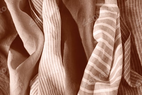 Preview: Neutral Toned Striped Fabric Textures Background