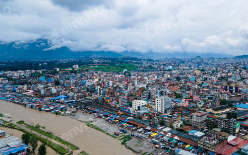 Preview: Aerial view of the area affected by heavy rainfall