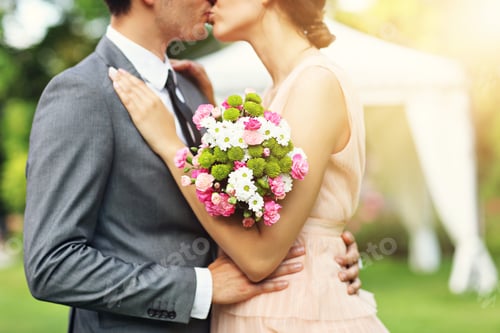Preview: Beautiful wedding couple enjoying wedding