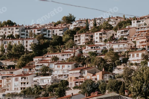 Preview: Traditional old houses on top of a hill in Croatia