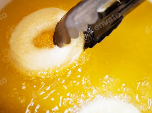 Preview: Deep fried donut food photography recipe idea