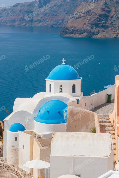 Preview: dome church in Santorini Greece