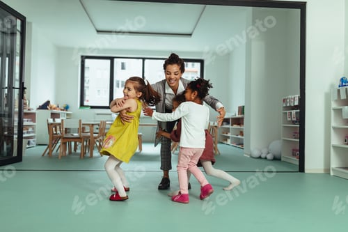 Preview: Teacher Plays with Young Students Indoors