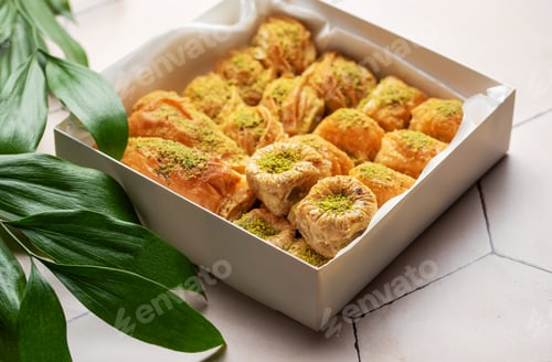 Preview: Assortment of Turkish baklava dessert