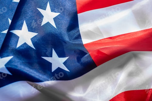 Preview: American Flag Wave Close Up for Memorial Day or 4th of July
