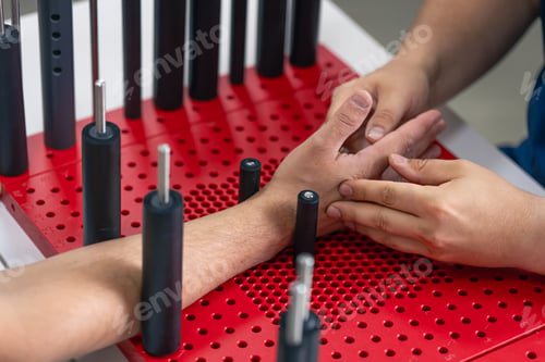Preview: Development of movements of the radial wrist joint on a functional board for the hand.