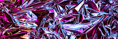 Preview: Holographic iridescent foil texture, wrinkled surface background