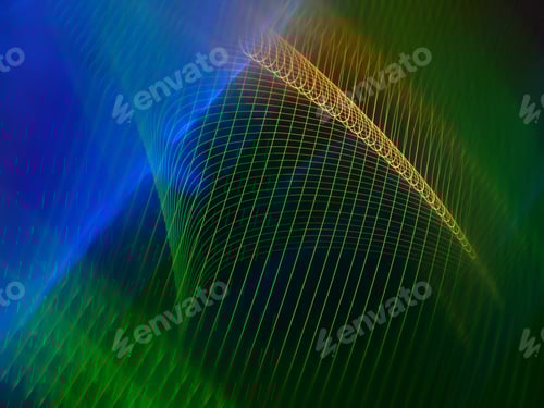 Preview: Colorful background with green and blue lights streaks for wallpapers