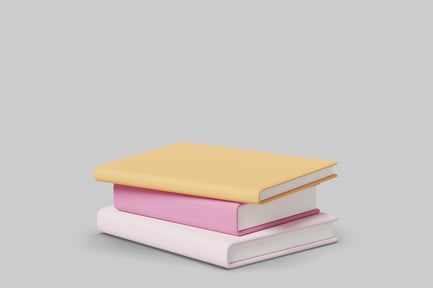 Preview: Stack of three books with distinct colors.