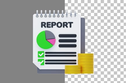 Preview: Financial Reporting 3D Icon