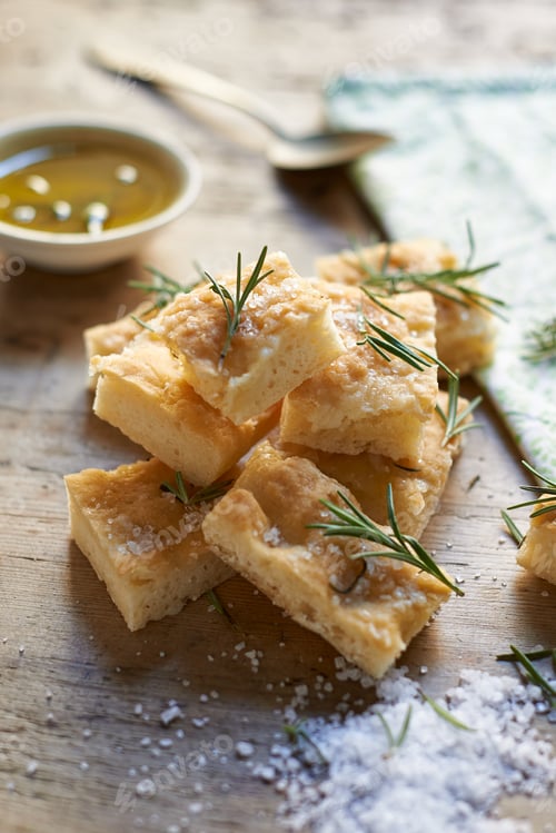 Preview: Homemade rosemary focaccia bread