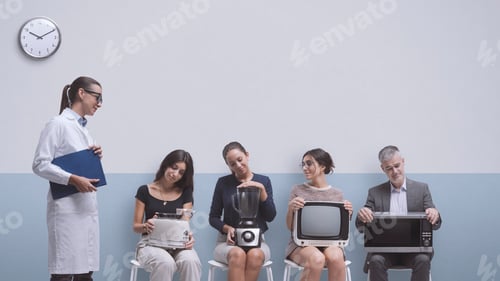 Preview: Appliance repair service: people in the waiting room