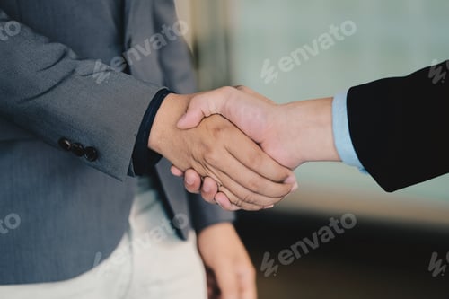 Preview: Close up of Business people shaking hands,