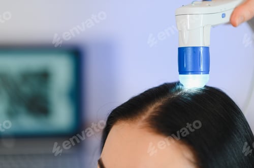 Preview: Microscopic examination of the hair and skin of the scalp